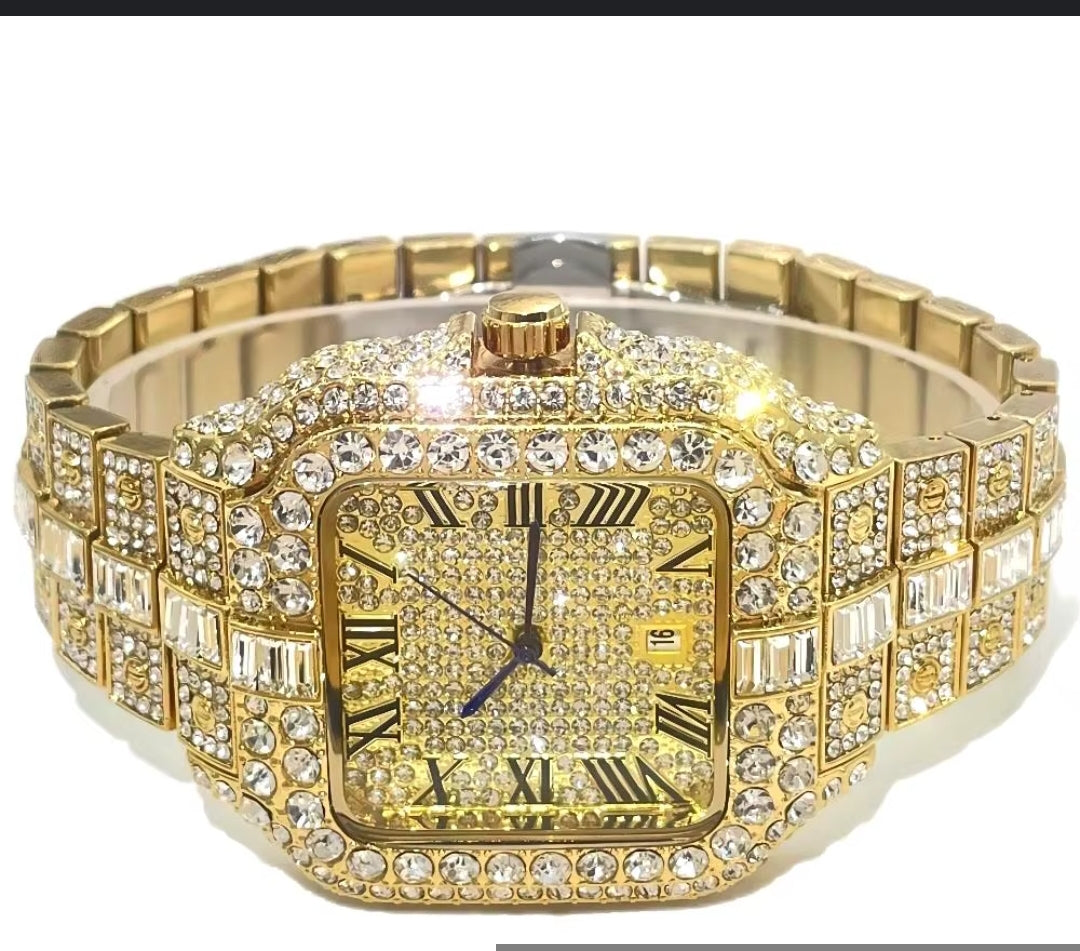 Moissanite Iced Out watch
